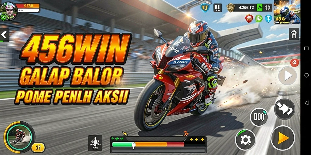 Gameplay menegangkan di lintasan balapan 456WIN.