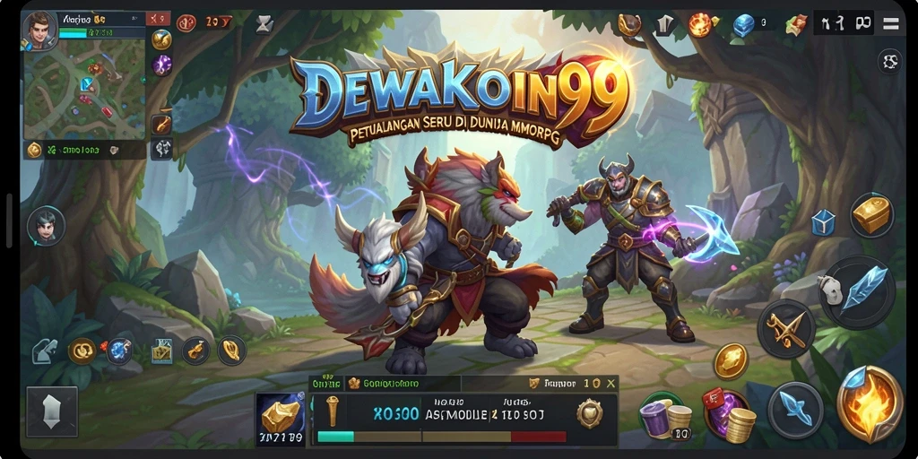 Tampilan gameplay seru DEWAKOIN99 dalam dunia MMORPG