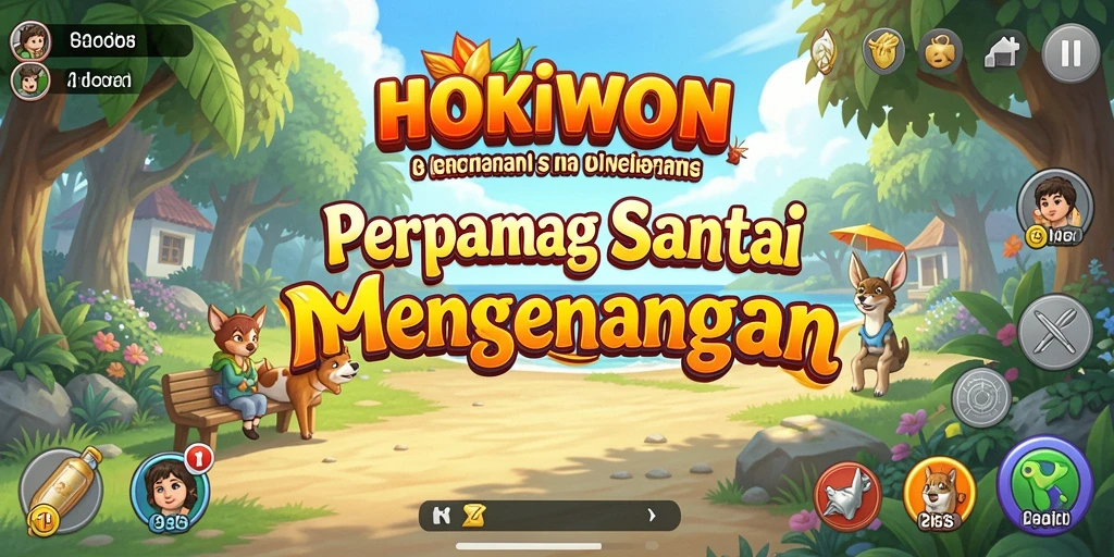 Screenshot utama HOKIWON menampilkan gameplay seru dan menawan.