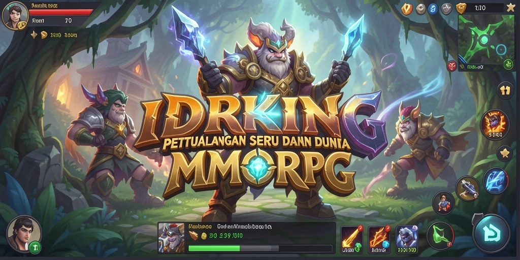 Screenshot gameplay IDRKING yang menampilkan aksi seru pemain dalam dunia MMORPG.