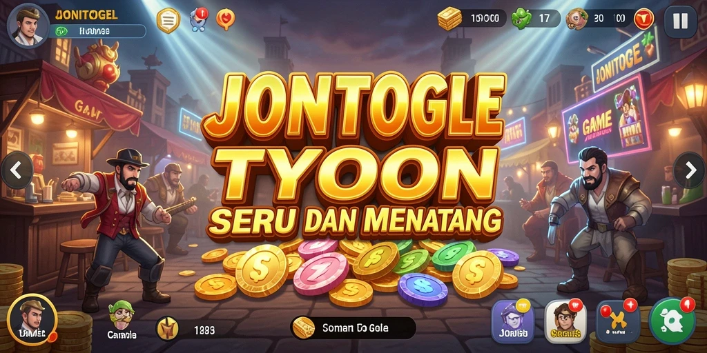 Tampilan permainan JONITOGEL dengan strategi Tycoon yang menantang.