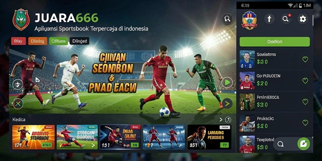 Tampilan menarik dari gameplay JUARA666 dalam taruhan olahraga.