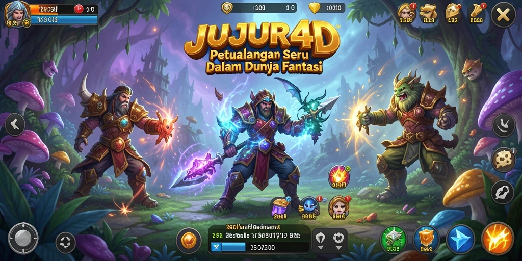Screenshot gameplay JUJUR4D yang menunjukkan aksi petualangan yang seru.