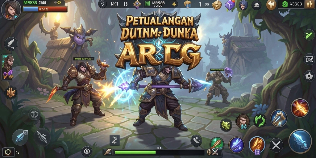 Tampilan gameplay menarik dalam dunia ARPG yang luas.
