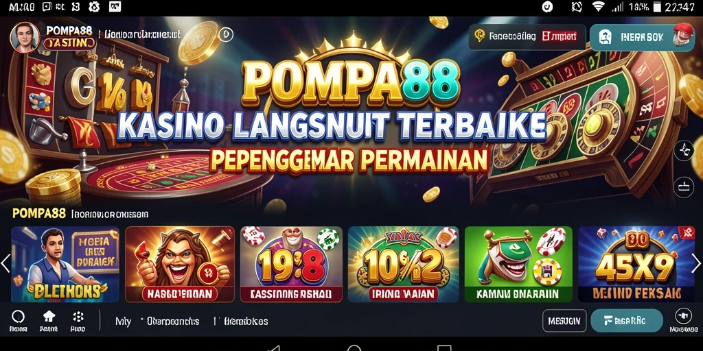 Tampilan gameplay Live Casino POMPA88 dengan dealer langsung yang interaktif.