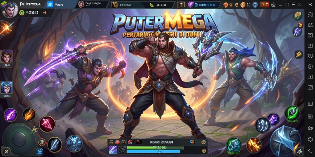 Gameplay PUTERMEGA yang mendebarkan dan penuh aksi.