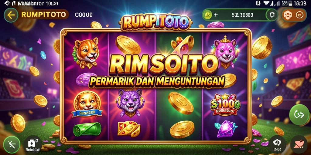 Screenshot utama RUMPITOTO menampilkan gameplay Slot yang seru.