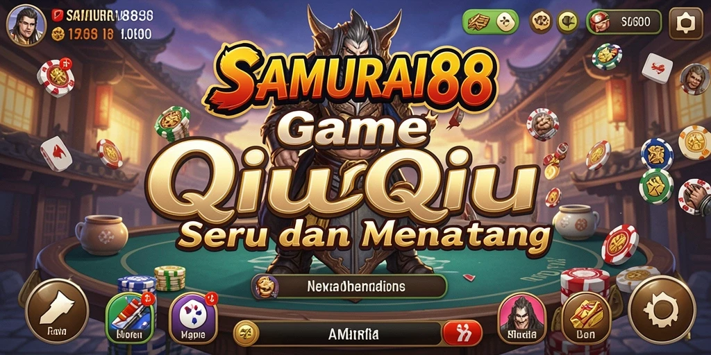 Screenshot utama SAMURAI88 menampilkan gameplay QiuQiu yang seru.