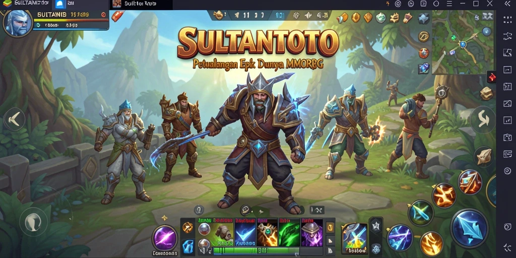Tangkapan layar menunjukkan aksi seru dalam permainan MMORPG SULTANTOTO.