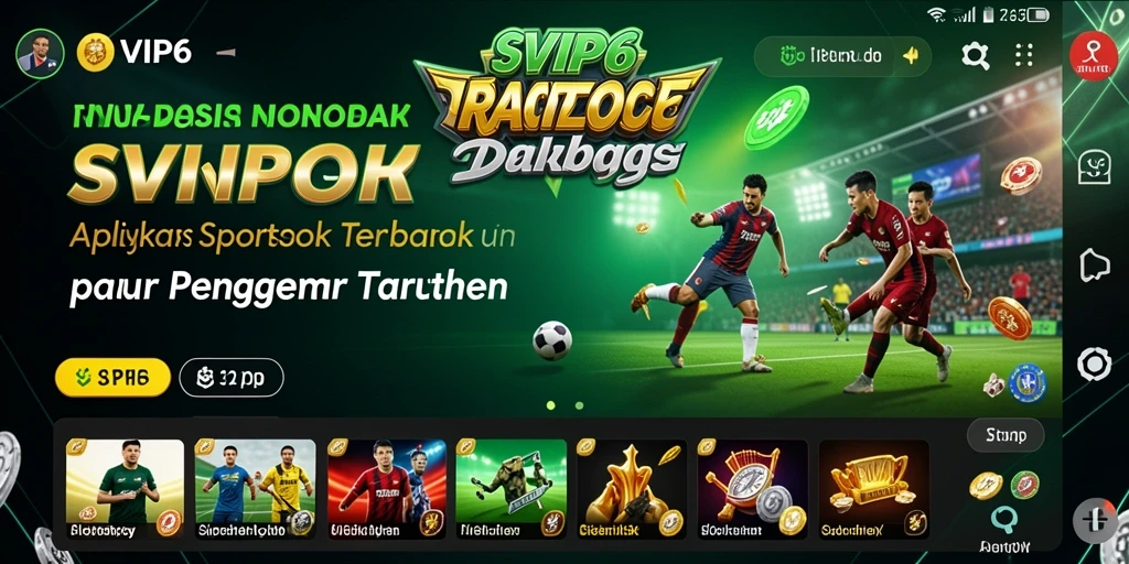 Tampilan menarik dari gameplay Sportsbook di SVIP6.