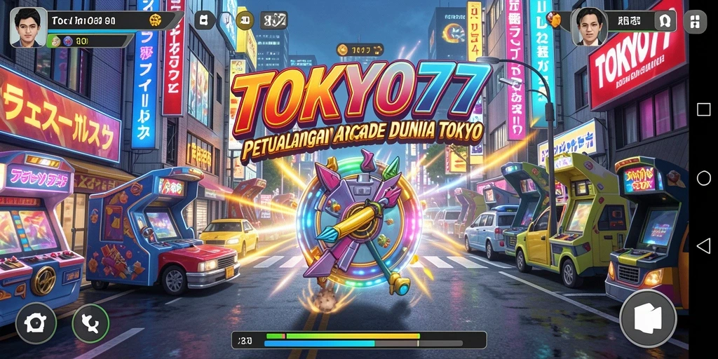 Screenshot menunjukkan gameplay seru di TOKYO77 dengan aksi cepat dan grafik yang memukau.