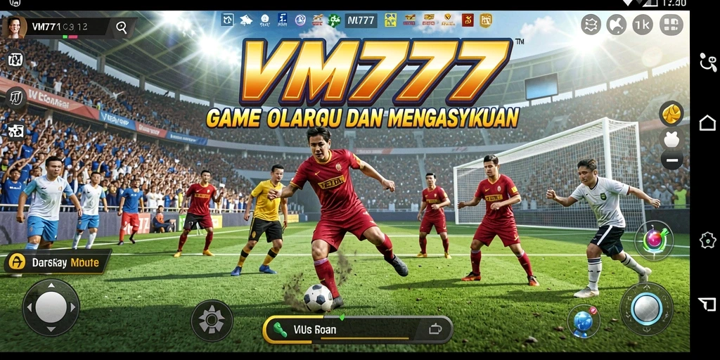 Screenshot VM777 menampilkan gameplay yang seru dan kompetitif dalam olahraga.