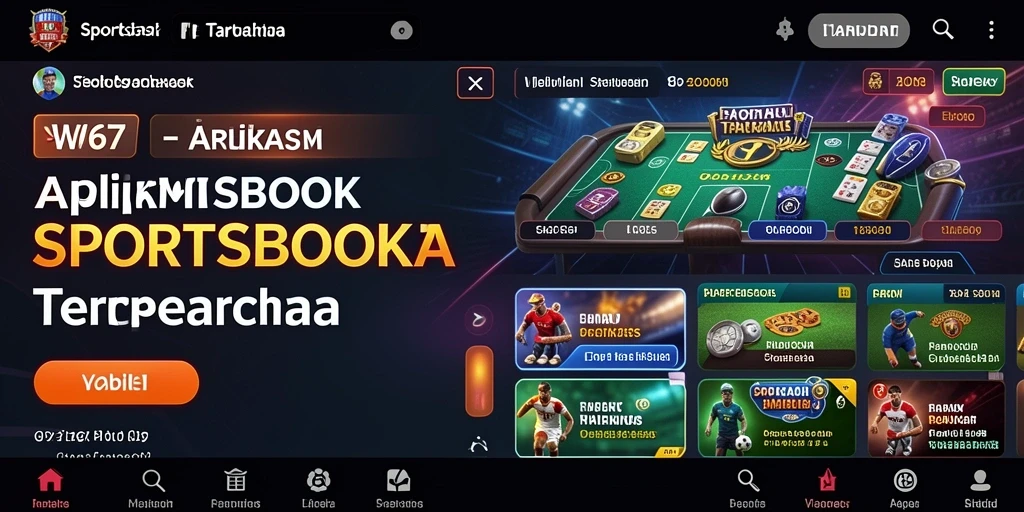 Screenshot utama W67 menampilkan gameplay yang menarik dalam taruhan olahraga.